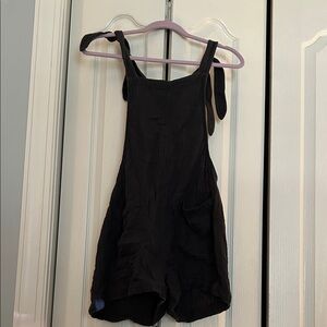 Aerie Charcoal Sleeveless Romper